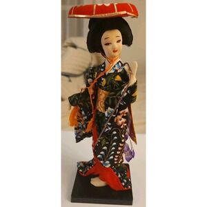 Vintage Japenese Geisha Doll / 10" / FUJIMUSUME